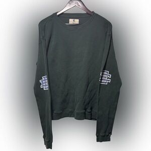 Eric Emanuel EE Thermal Long Sleeve Washed Green Men's Size Small Oversized